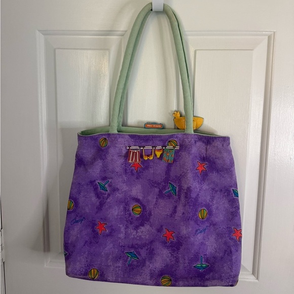 Surviving Stress Anne Ormsby Beach Tote or Purse Colorful Cocktail-Themed - Picture 12 of 14